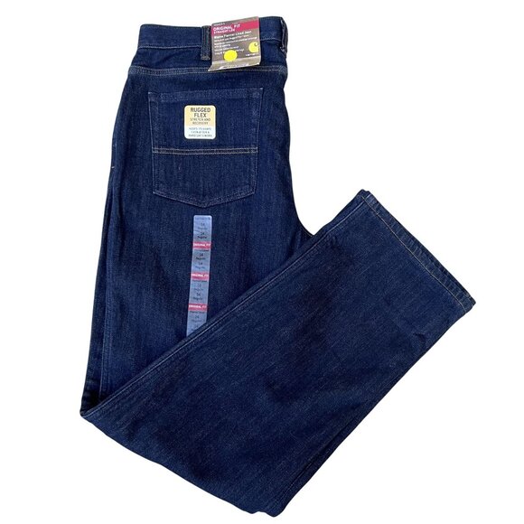 Carhartt NWT Womens14 Straight Leg Blaine Flannel Lined Jean Rugged Flex Capsule - Picture 9 of 16
